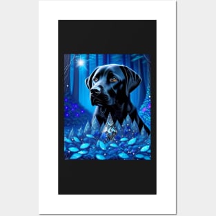 Beaming Black Labrador Posters and Art